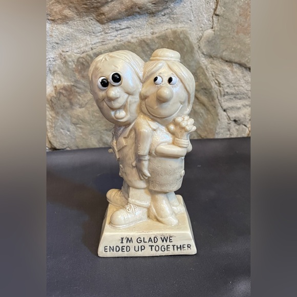 Vintage "I'm Glad We Ended Up Together" 1971 Vtg. W. & R. Berries Co. 6" Couple - Picture 1 of 12